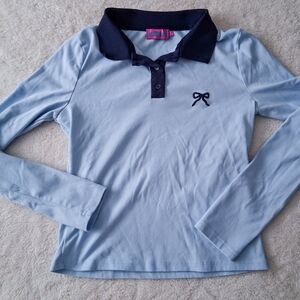 Edikted Contrast Bow Polo Top